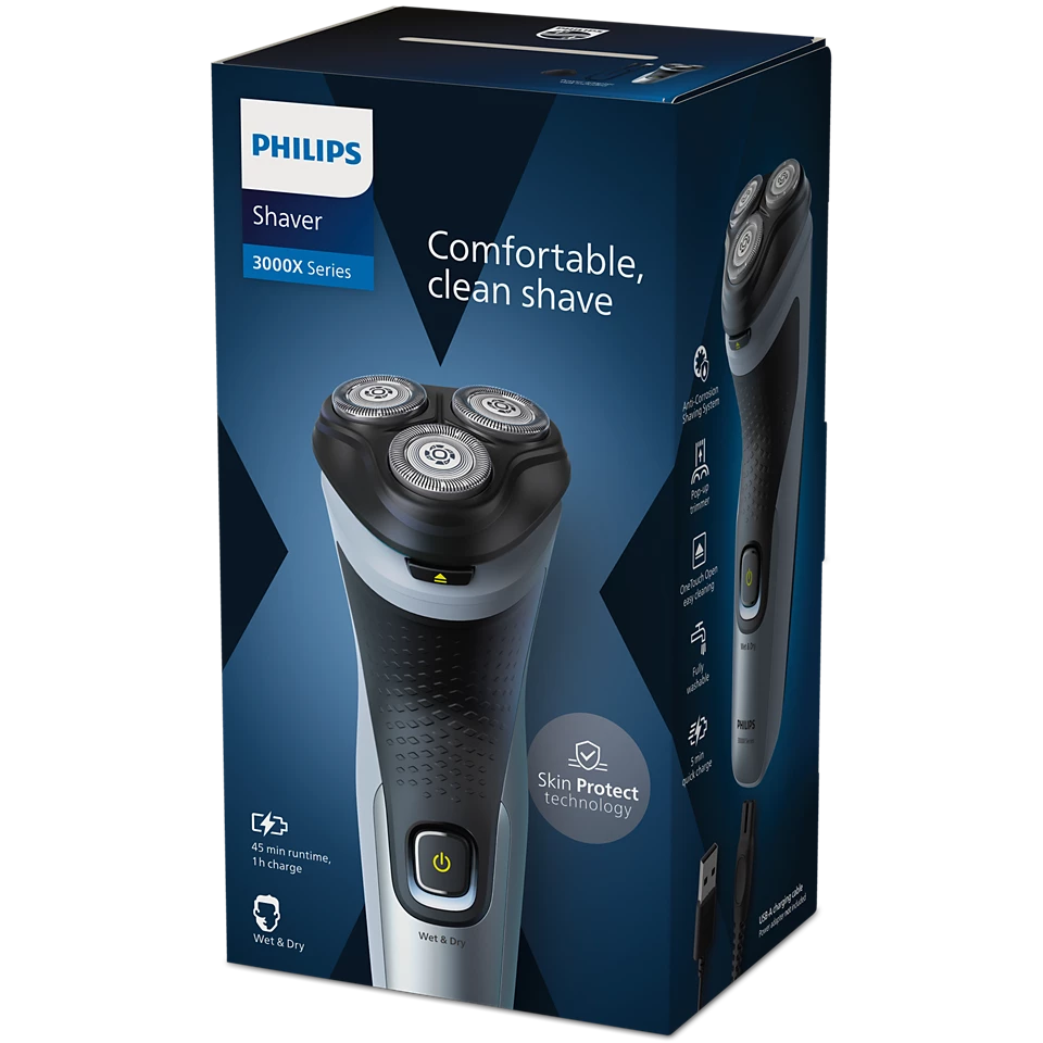 Philips Shaver 3000X Series Wet & Dry Electric Shaver X3063/00 Mohammed Fakhroo& Bros.