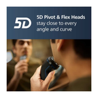 Philips Wet & Dry Electric Shaver Series 3000 with 5D Flex & Pivot heads and Pop-up trimmer – S3144/00