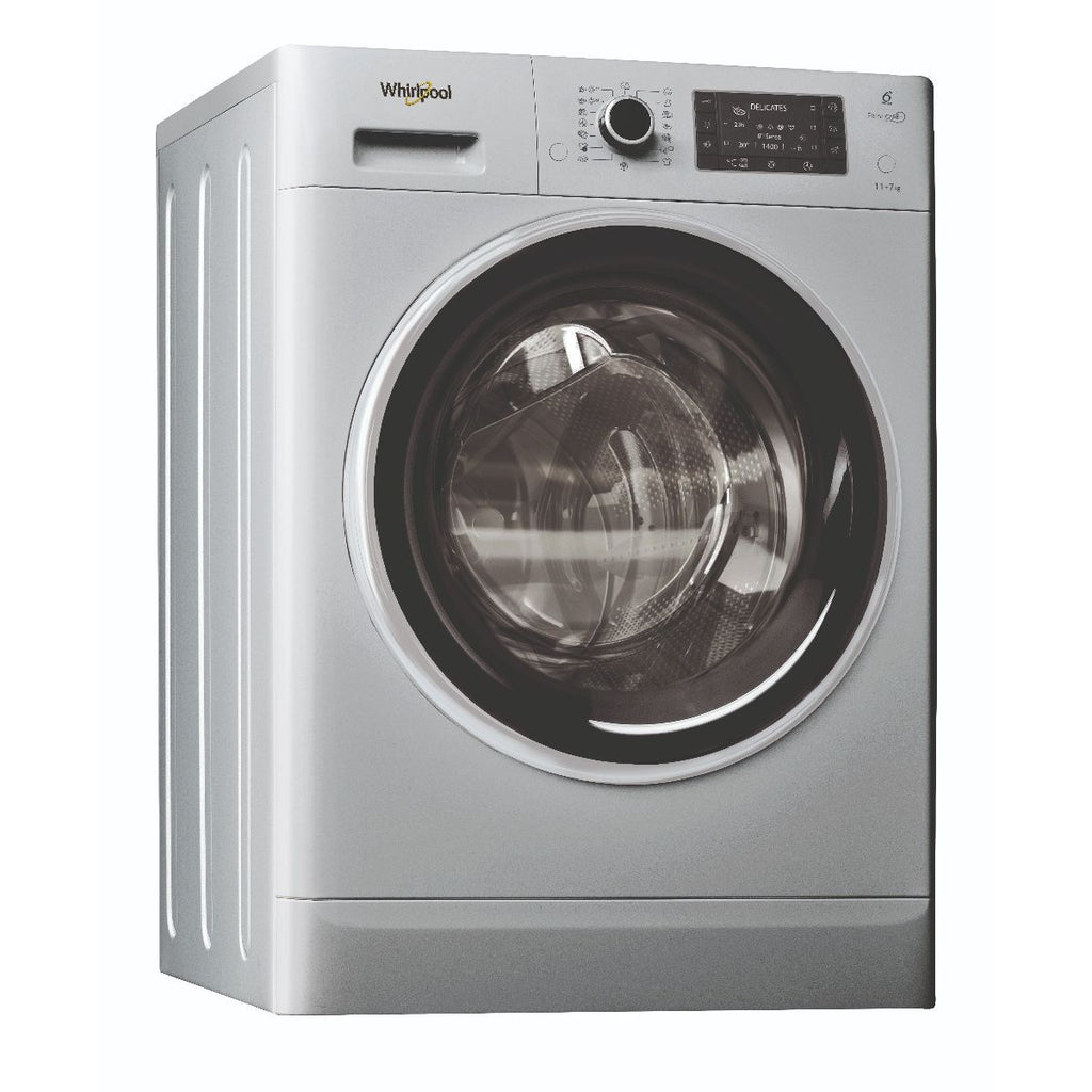 Whirlpool Freestanding Washer Dryer: 11kg/7kg - FWDD117168SBS GCC