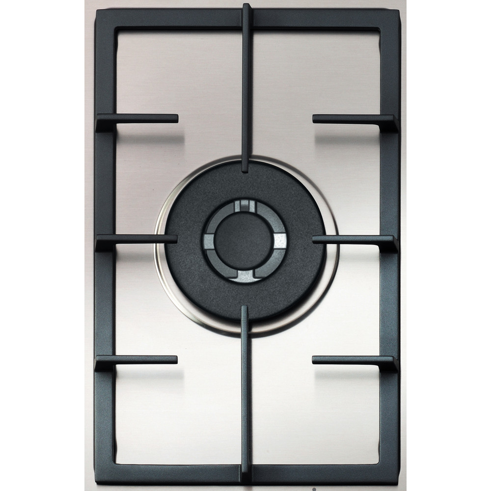 Whirlpool 90cm Hob - Gas on Metal, 5 burners, silver knobs, aluminum spreader,GMA 9522/IX