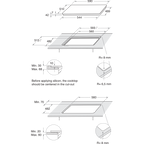 Whirlpool gas hob: 4 gas burners - GOR 615/NB