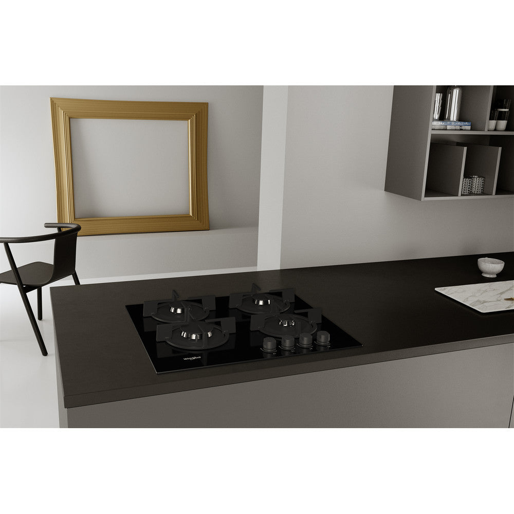 Whirlpool gas hob: 4 gas burners - GOR 615/NB