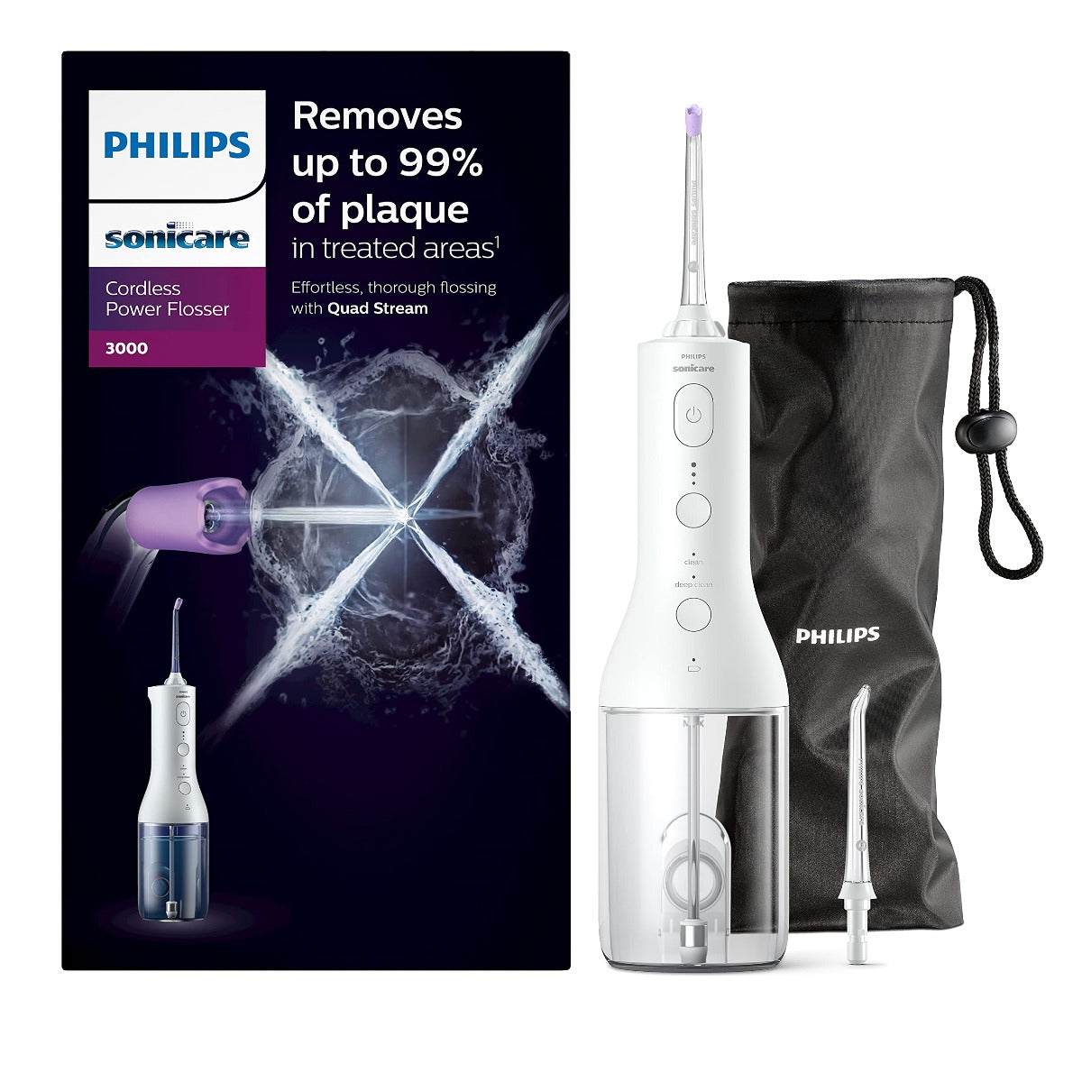 Philips Sonicare Cordless Power Flosser 3000 Oral Irrigator HX3806/31