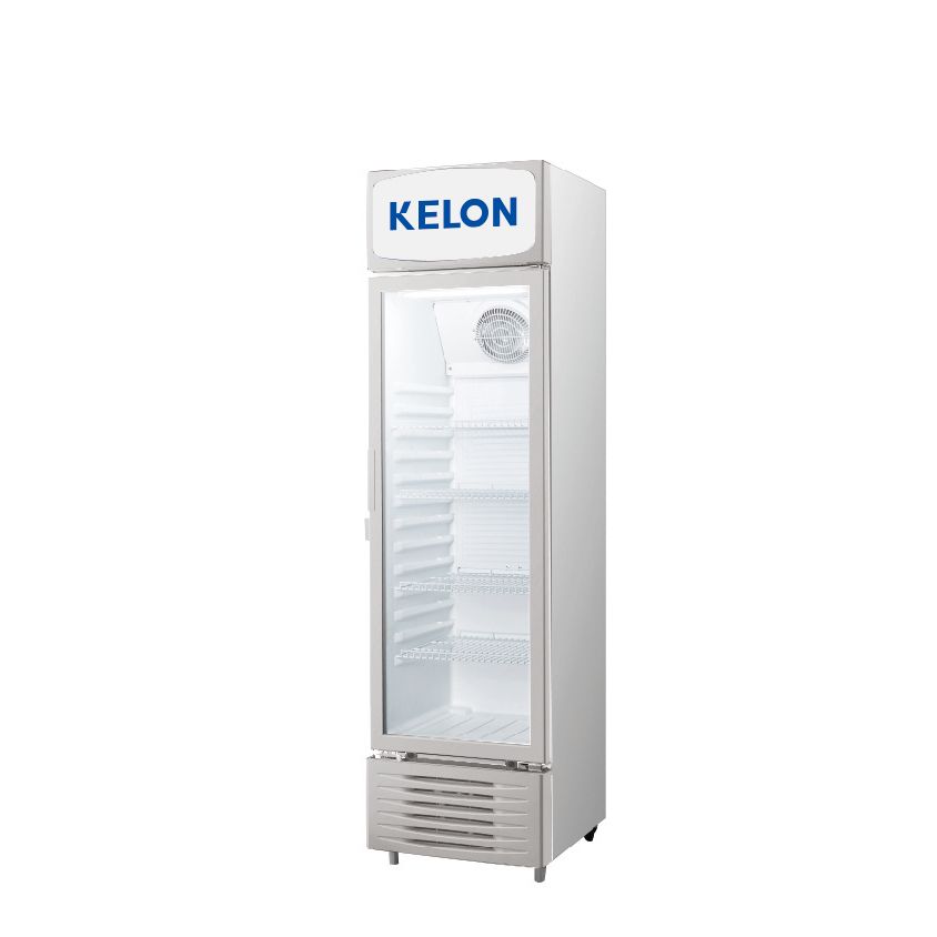 Kelon 300 LTR Beverage cooler, adjustable shelves, LED light, interior fan, door lock, Grey