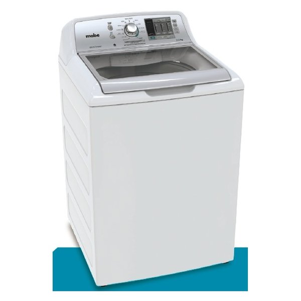 Mabe 20kg Top Load Washing Machine, With Glass Door, White LMH70201WBCU0