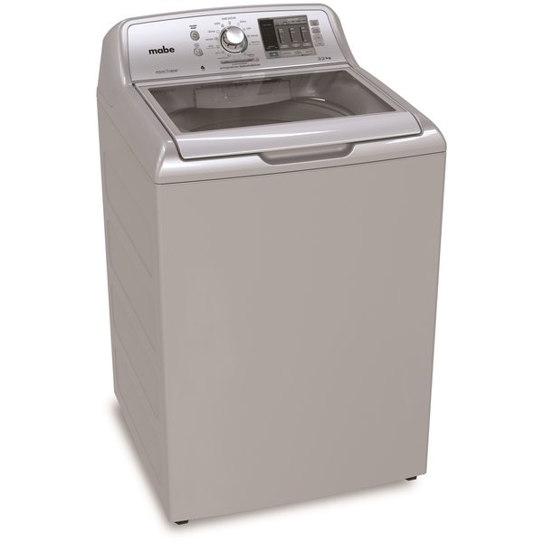 Mabe 20kg Top Load Washing Machine, With Glass Door, Silver LMH70201WGCU