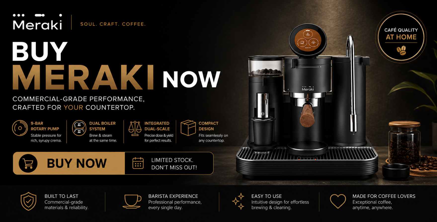 meraki coffee machines