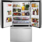 Mabe 3 Door Refrigerator Stainless steel with Bottom Freezer,746 Liters Capacity - MFO26JSPFFS