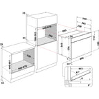 Whirlpool built in electric oven: inox color - MXA K7F IX
