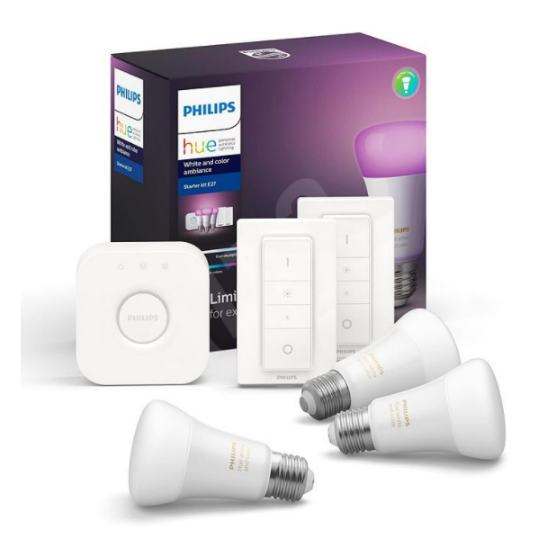 Philips Hue White and color Starter kit  with Dimmer Switch and Bridge