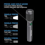 Philips Aircraft Aluminium Alloy Long Range Zoom LED Rechargeable Flashlight / Torch – 650Lumens, 300m Range 1200mAh SFL2141/56