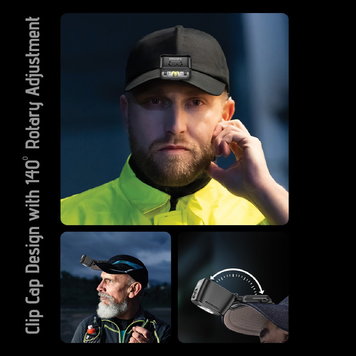 Philips Multi-Functional LED Rechargeable Headlight – 220Lumens, 100m Range, 1000mAh SFL3153RH