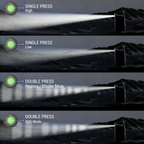 Philips ABS Multi-Functional Rechargeable Flashlight, Portable Light, RGB Ambient Light -1000Lumens, 100m Beam Range SFL3402/56