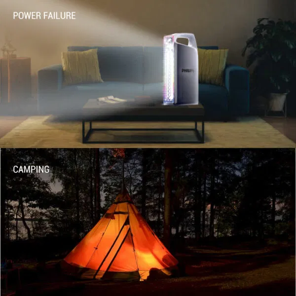 Philips ABS Multi-Functional Rechargeable Flashlight, Portable Light, RGB Ambient Light -1000Lumens, 100m Beam Range SFL3402/56