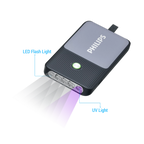 Philips ABS Multi-Functional Rechargeable Pocket Flashlight / Torch with UV Light – 350Lumens, 1200mAh SFL3403/56