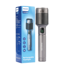 PHILIPS Aircraft Aluminium Alloy 33.2cms Zoom LED Rechargeable Flashlight / Torch – 2500Lumens, 860m Range, 9000mAh SFL5102/56
