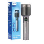 PHILIPS Aircraft Aluminium Alloy 33.2cms Zoom LED Rechargeable Flashlight / Torch – 2500Lumens, 860m Range, 9000mAh SFL5102/56