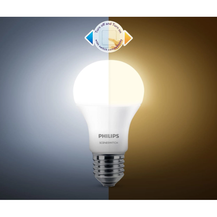 Philips MyMoments SceneSwitch LED Bulb - E27 8 W Warm & Cool