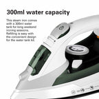 Hamilton Beach Steam Iron 2200W, Vertical steam, 23g/min steam flow, steam shot, water spray, Dry & 3 steam settings, non-stick soleplate, Anti-drip, Anti-calc, Self clean, 2 yrs warranty, ST2747-ME
