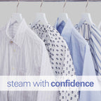 Hamilton Beach Steam Iron 2500W, Ceramic soleplate, Auto-Shut Off, Vertical steam, 35g/min steam, steam shot, with 3 settings, 300ml, Anti-drip, Anti-calc, Self clean, 2 yrs warranty, ST3797-ME