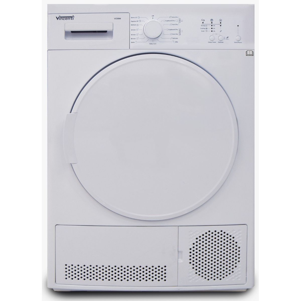 Vincenti 8kg Condenser dryer - VCD8W