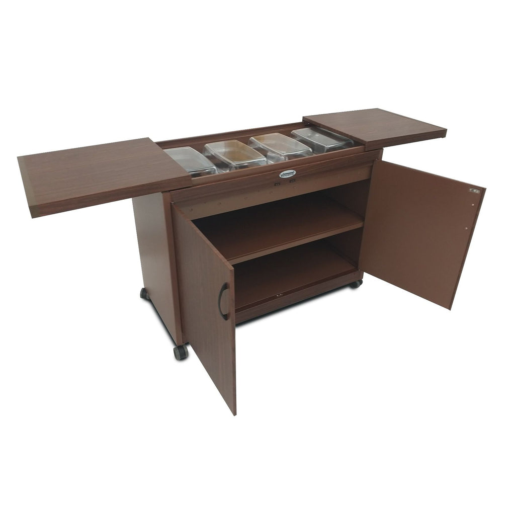 Vincenti 4 dish food warmer trolley -Keeps food Warm for hours- Family- Ramadan Special -VFWT4D/B19