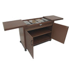 Vincenti 4 dish food warmer trolley -Keeps food Warm for hours- Family- Ramadan Special -VFWT4D/B19