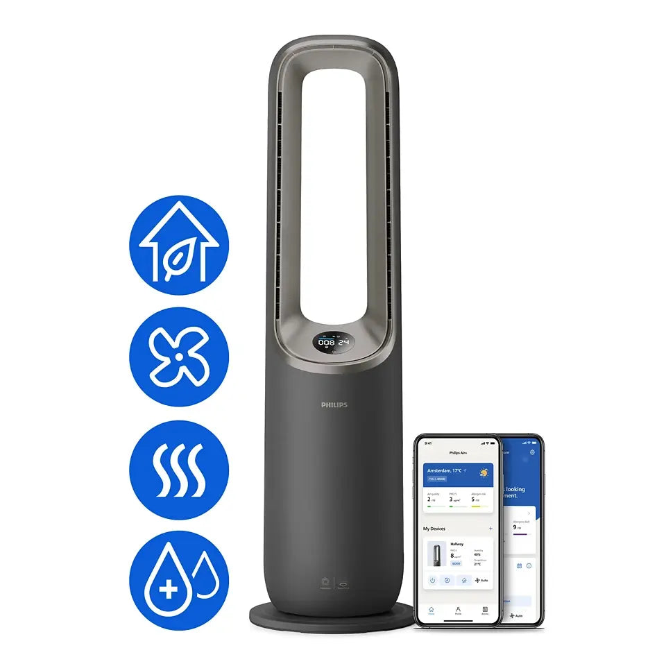 Philips Air Performer 9000 Series 4in1 Purifier, Fan, Heater & Humidifier AMF970/10 Mohammed Fakhroo& Bros.