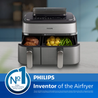 Philips 5000 Series Dual Basket Airfryer with Steam NA555/09