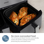 Philips 5000 Series Dual Basket Airfryer with Steam NA555/09