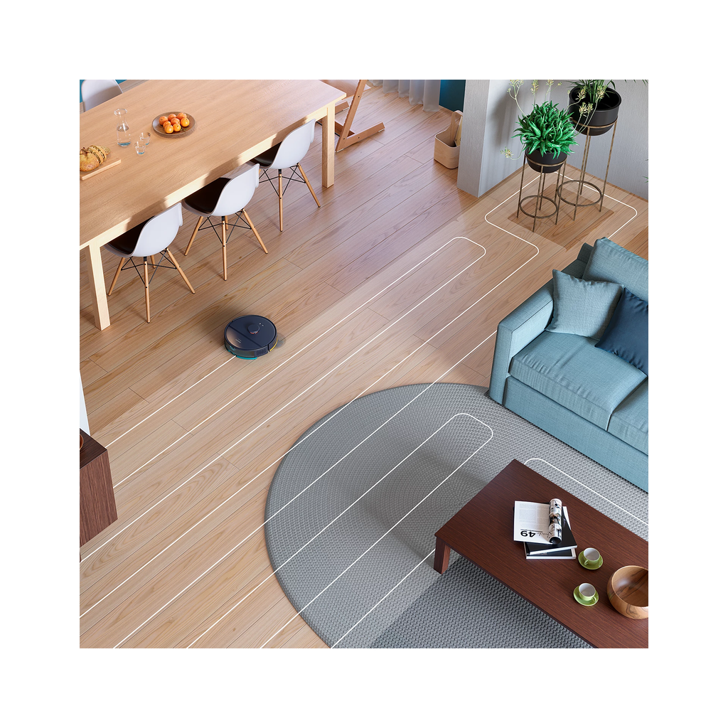 Philips Vacuum and Mop Robot HomeRun 2000 Series - Up to 120 min Runtime, With Auto-empty Station, Suction Power 6000 Pa, HomeRun App Enabled, LDS Radar, Dark Blue - XU2100/10
