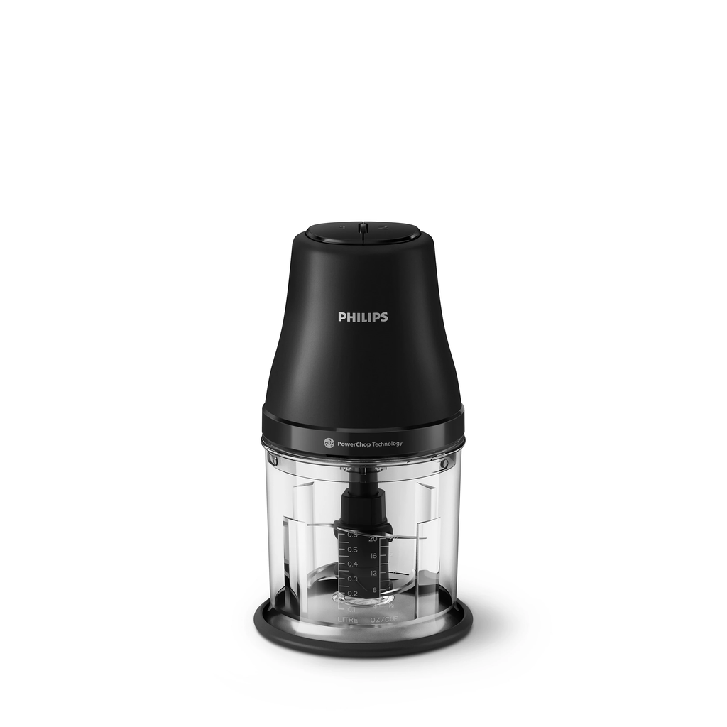 Philips 3000 series Chopper, 1L, 450W, HR1501/00 - Black