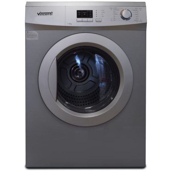 Vincenti 7kg Vented dryer with Hose Silver  - VVD7S