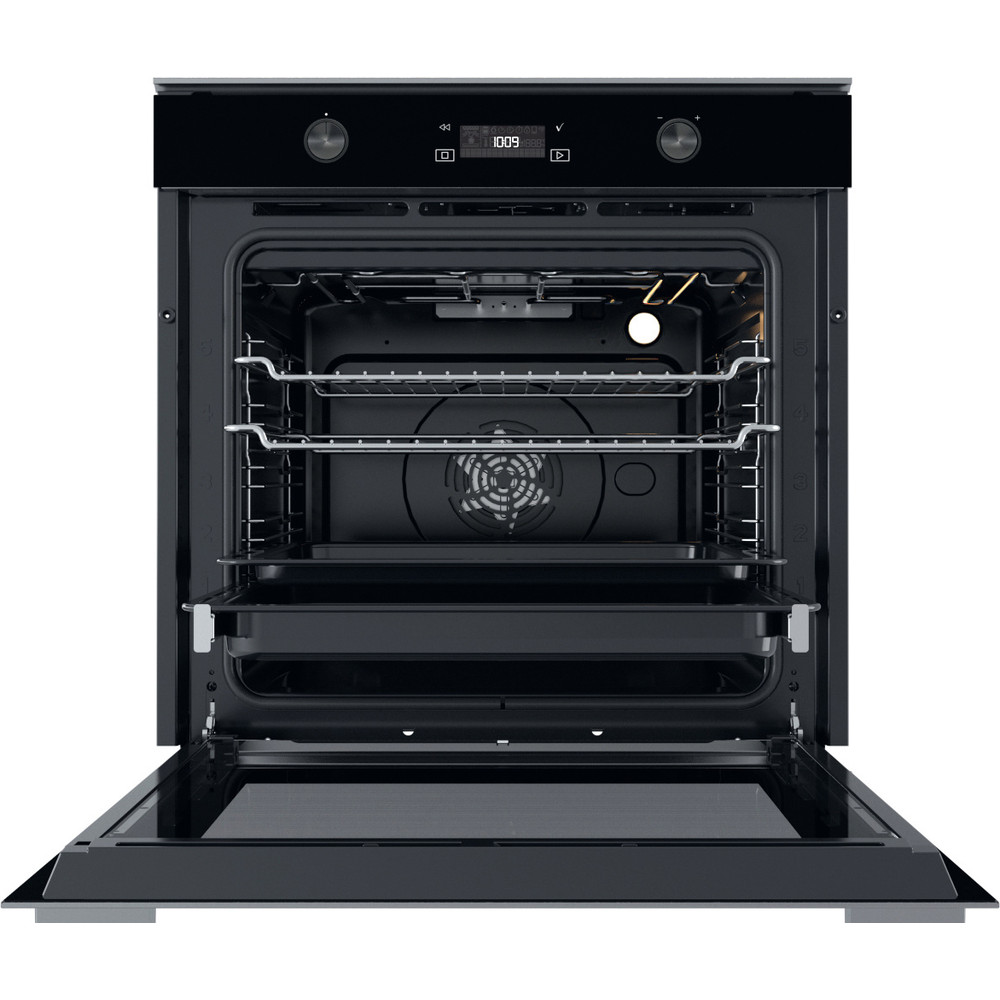 Whirlpool built in electric oven: inox color, self cleaning - W7 OM5 4 H