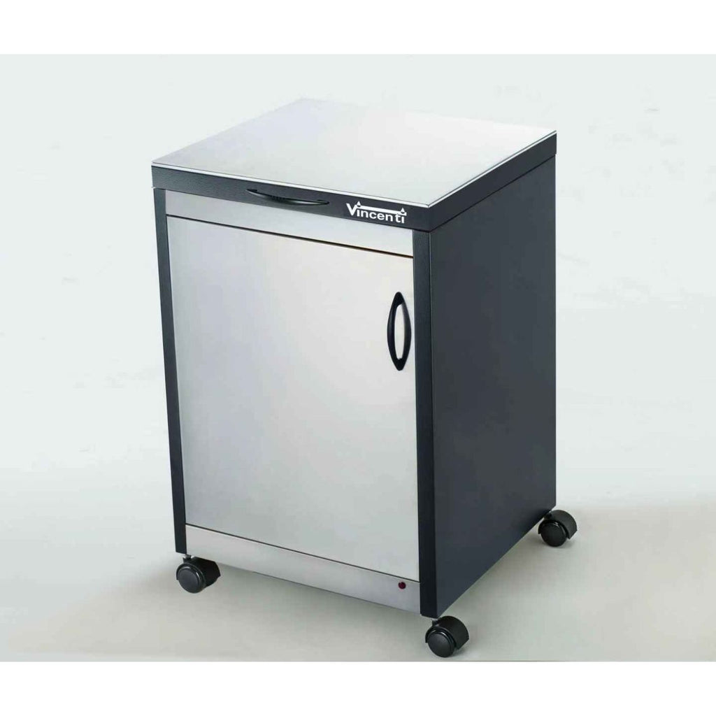 Vincenti 2 dish food warmer trolley -Keeps food Warm for hours- Family- Stainless Steel -VFWT2D/SS