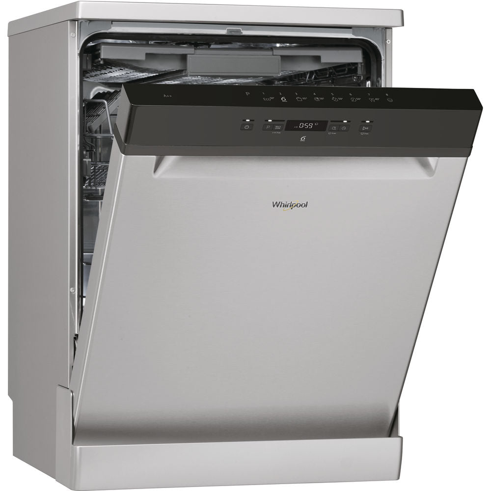 Whirlpool Dishwasher: Inox Color, Full Size - WFC 3C26 F X UK
