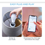 Wiz Wi-Fi Color+Tunable Smart Bulb White 9W A60 E27 806lm