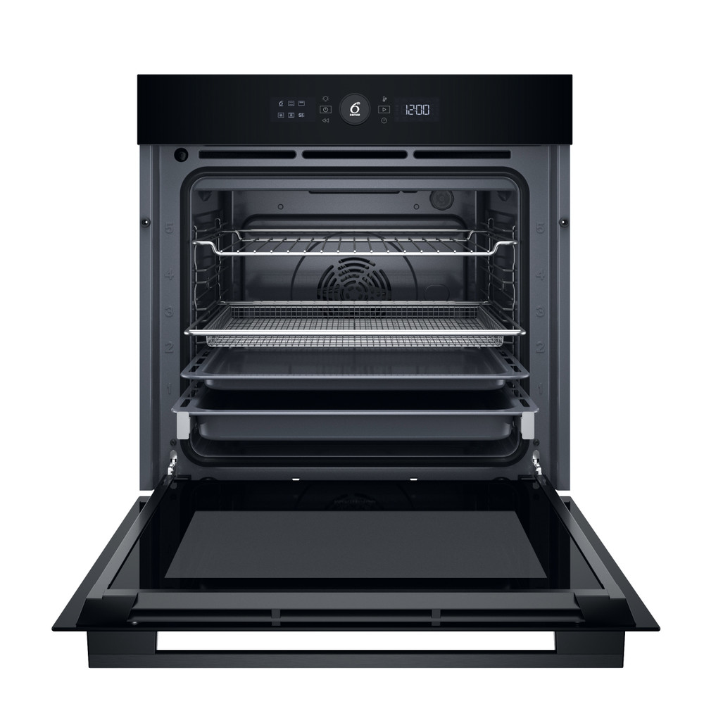 Whirlpool W7 built-in electric oven: black colour, 73 litres, self-cleaning - WOI5S8HM1SBA