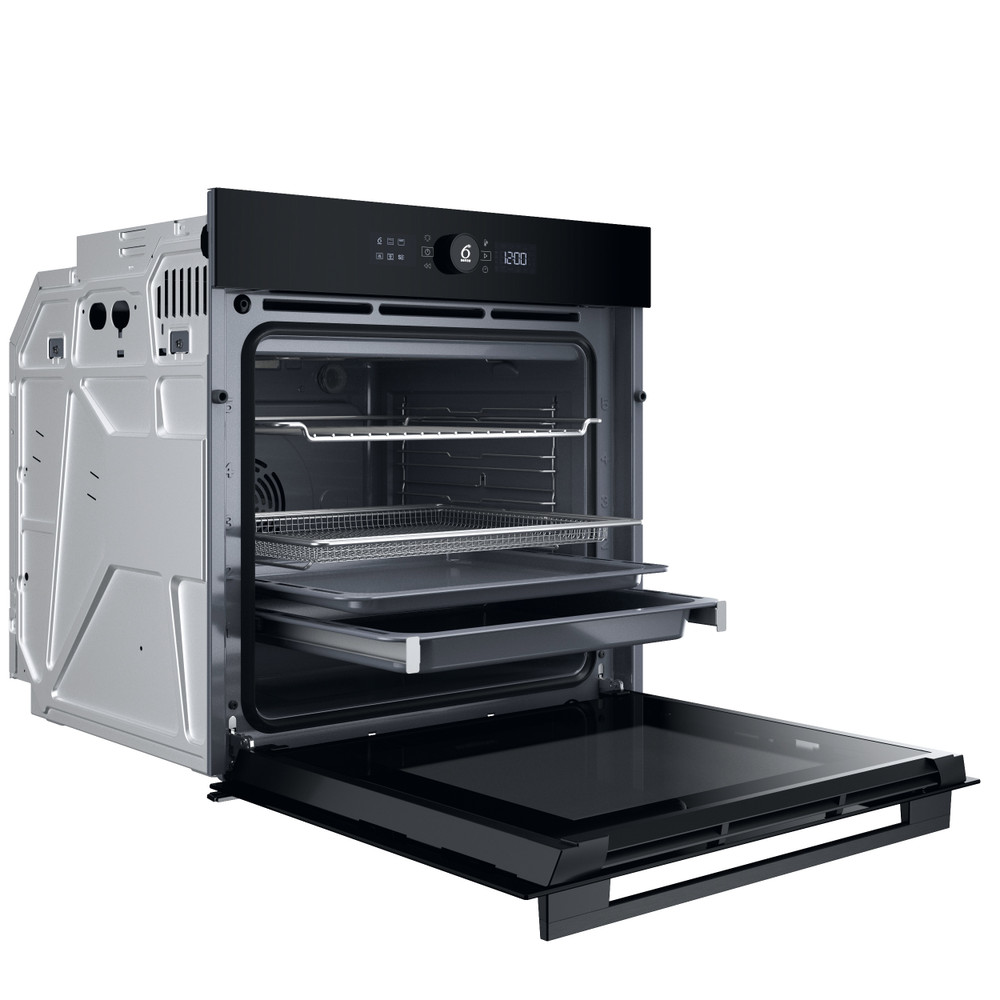 Whirlpool W7 built-in electric oven: black colour, 73 litres, self-cleaning - WOI5S8HM1SBA