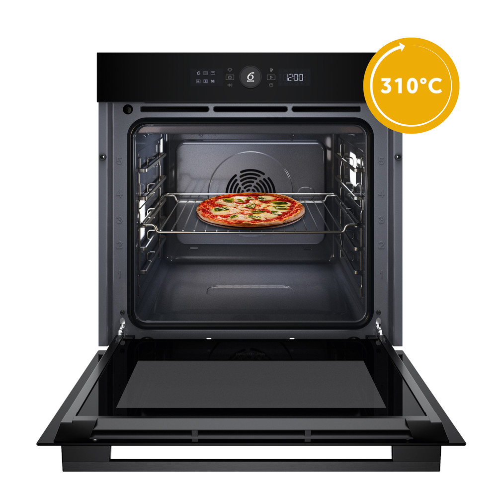Whirlpool W7 built-in electric oven: black colour, 73 litres, self-cleaning - WOI5S8HM1SBA