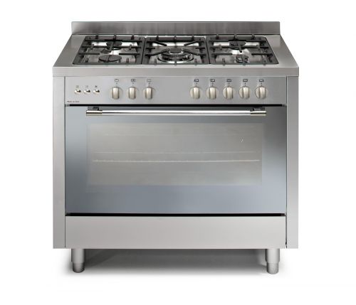 Vincenti Silver 5 Gas Top Burners Oven - 100*60 - Italy - 100605GFGXSS