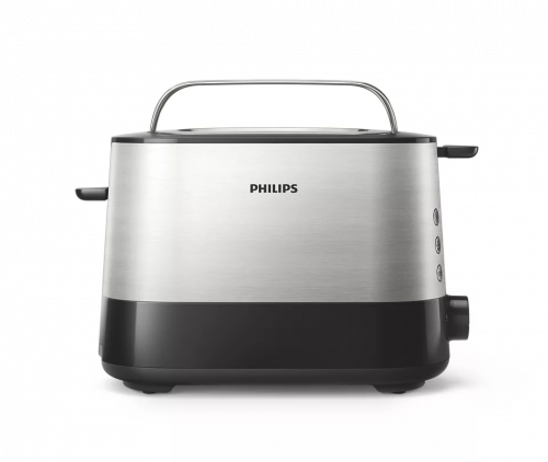 Philips Toaster With Extra Wide Slots - Black - HD2637/91