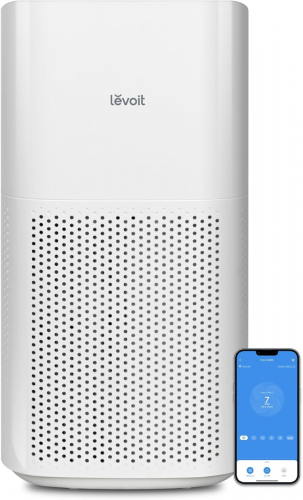 LEVOIT Smart Air Purifiers for Home Large Room, Covers up to 1588 Sq. Ft, APP Control and PM2.5 Display, H13 HEPA Filter Removes 99.97% of Particles, Allergies, Dust, Smoke, Alexa Control, White