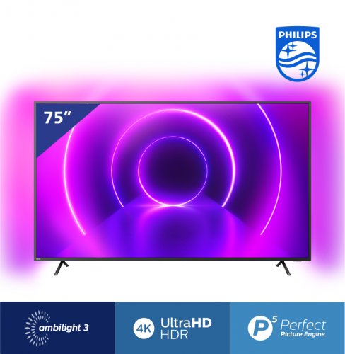  Philips 75 Inch 4K UHD LED Android TV with Ambilight 