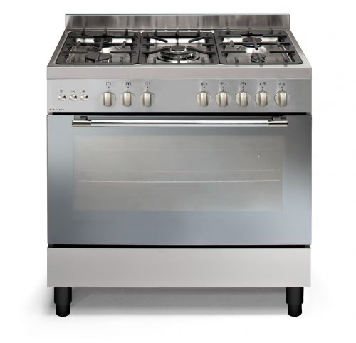 Vincenti Silver 5 Gas Top Burners Oven - 90*60 - Italy - 90605GFGXSS