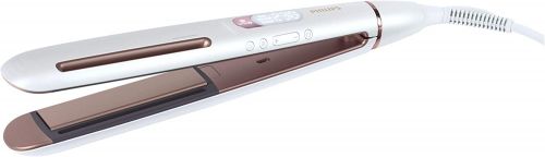 Philips BHS830/03 Straightener Prestige with SenseIQ Technology, White/Pink