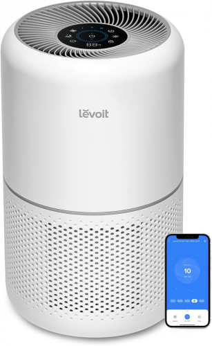 LEVOIT Smart Air Purifier for Home Bedroom, H13 HEPA Air Filter with Real Time Air Quality Sensor, Removes 99.97% Pollen Allergies Dust Odours, Alexa Enabled Air Cleaner with Quiet Auto Mode, Core300S