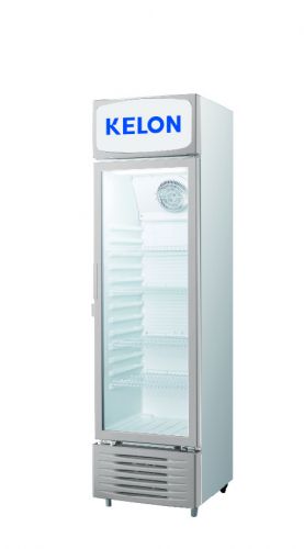 Kelon 300 LTR Beverage cooler, adjustable shelves, LED light, interior fan, door lock, Grey