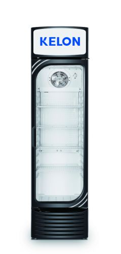 Kelon 370 LTR Beverage cooler, adjustable shelves, LED light, interior fan, door lock, Grey