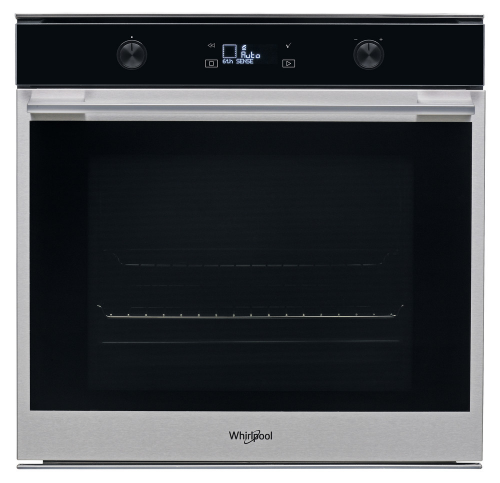 Whirlpool built in electric oven: inox color, self cleaning - W7 OM5 4 H